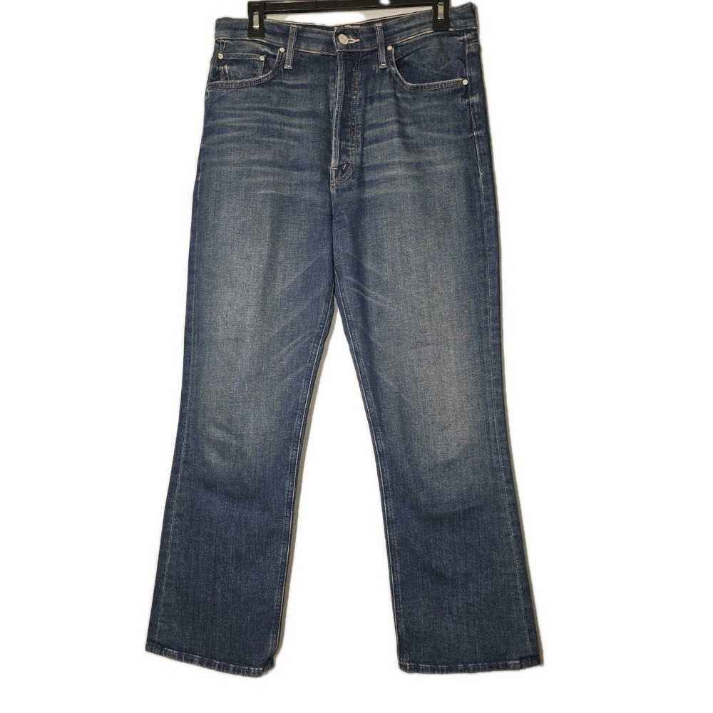 MOTHER The Tripper Jeans 29 Button Fly Light Wash High Rise Straight Leg